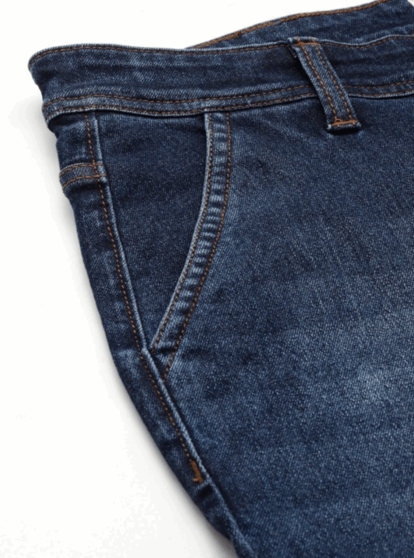 Men Bootcut High-Rise Light Fade Printed Stretchable Jeans - Image 5